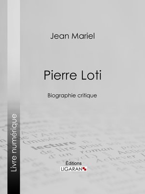 cover image of Pierre Loti